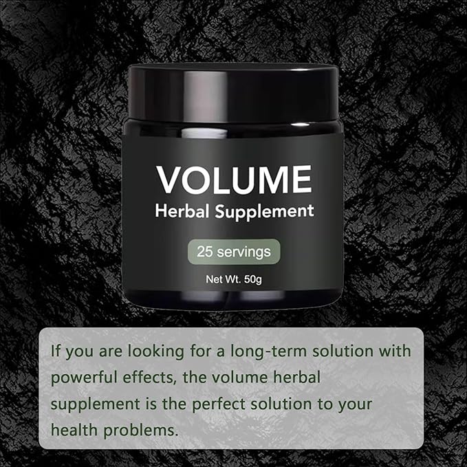 Primal Herbs Volume for Men, Organic Volume Herbal Mix with American Ginseng, Siberian Ginseng and Maca Root, for Energy, Strength & Immunity, 1.76OZ / 25 Servings