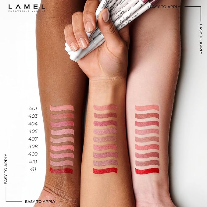 Matte Gel Lip Liner Pencil | Weightless & CreamyTexture - Sharpenable - Longwear & Waterproof - High Pigmented & Flawless Finish - Cruelty-free & Paraben-Free - 414, 1,7g/0.05oz. (Intense Brown)