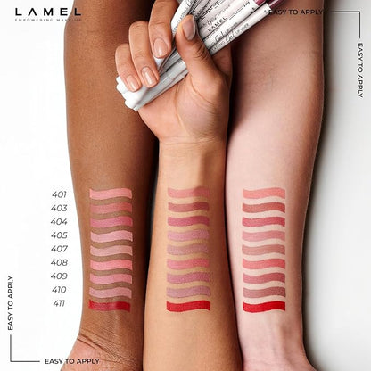 Matte Gel Lip Liner Pencil | Weightless & CreamyTexture - Sharpenable - Longwear & Waterproof - High Pigmented & Flawless Finish - Cruelty-free & Paraben-Free - 414, 1,7g/0.05oz. (Intense Brown)