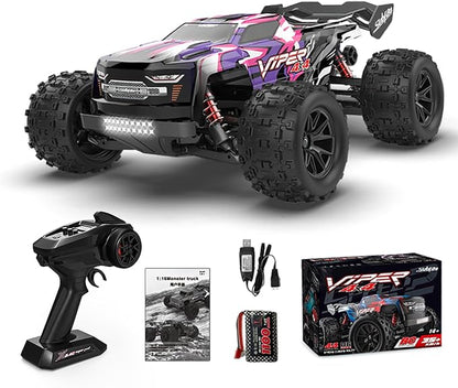 S909 Remote Control Car, Four-Wheel Drive High-Speed Off-Road, 2.4Ghz All Terrain Off-Road Monster Truck, 35 KM/H Rc Cars, 1 Rechargeable Battery Toys for Boys