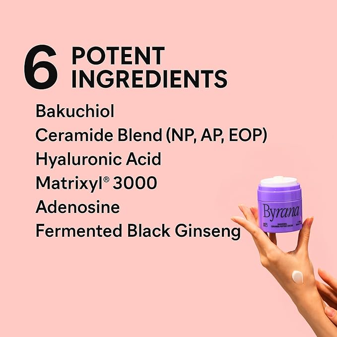 Bakuchiol Ceramide Peptide Face Moisturizer – Vegan Korean Skincare with 9 Peptides, Ceramides & Fermented Ginseng – For Fine Lines, Dry & Sensitive Skin, 1.7 oz