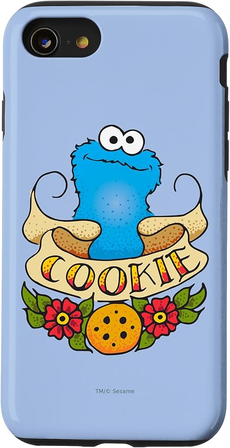 iPhone SE (2020) / 7 / 8 Sesame Street Cookie Monster Cookie Tattoo Case