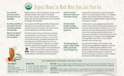 Davidson's Organics, Tulsi Ginger Lemon, 100-count Unwrapped Tea Bags