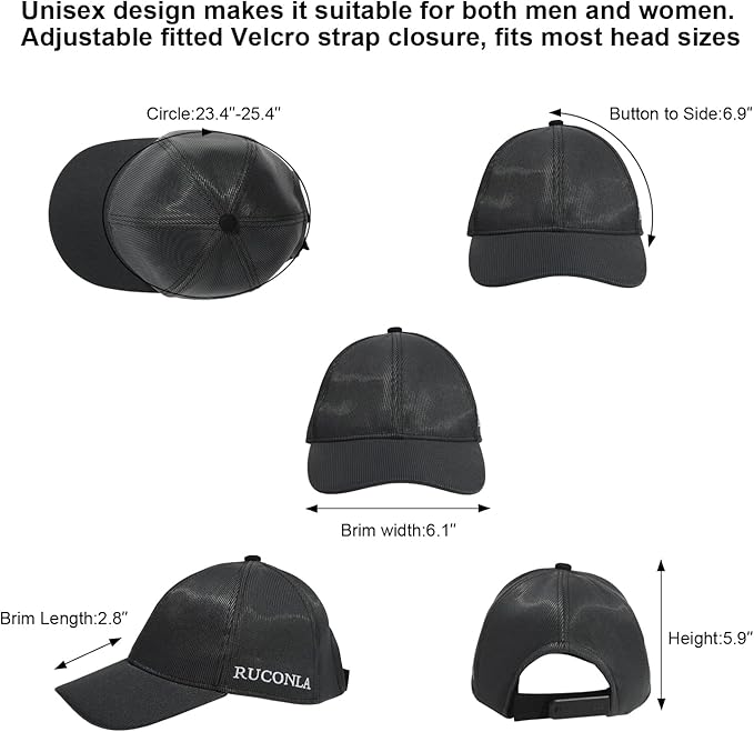 Fiber Optic Cap LED hat with 7 Colors Luminous Glowing EDC Baseball Hats USB Charging Light up caps led Crazy Cap Black