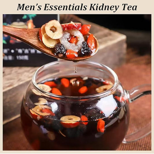 Ginseng Five Treasures Kidney Tea, Organic Herbal KidneyTea for Men and Women, 7 Precious Natural herbal Formula, Chinese Herbal Tea for kidneys (1 Box 10 bags)