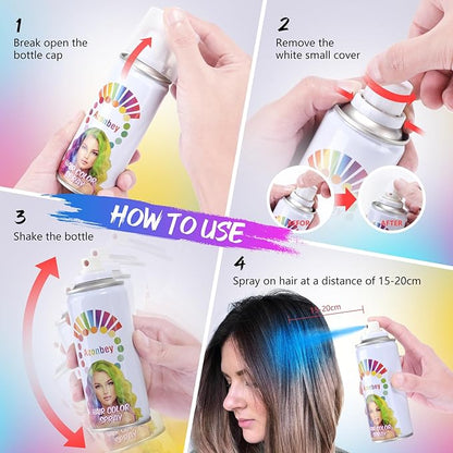 Temporary Hair Color Spray, 1-Day