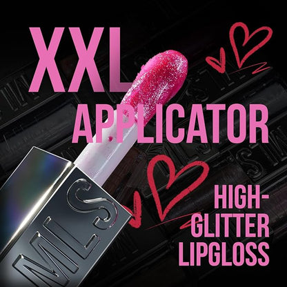 Mirror Glitter Lipstick, Sparkling Shimmer High Pigment Waterproof Long Lasting Lip Gloss, Shimmer Moisturizer Lip Gloss, Diamond Shiny Bold Glow Lip Stain for Lip Makeup (C12, 0.11 fl.oz)