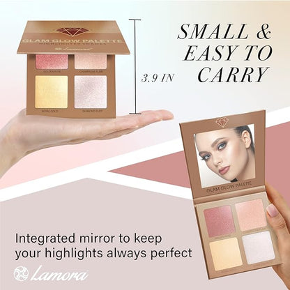 Highlighter Palette Highlighter Makeup Iluminador - Glow Bronzer