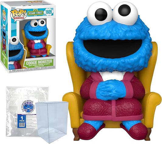 Blue Salamander Emporium Protective Case Bundle – Includes Cookie Monster #1609 Vinyl Figure