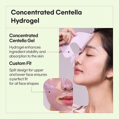 Calming Repair Cica Gel Mask, Centella, Overnight Hydrogel Mask, 4+1 Pack