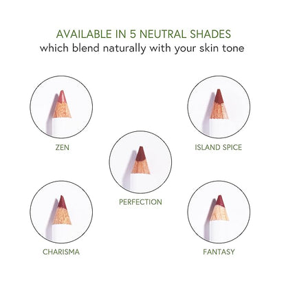 Honeybee Gardens Irresistible Lip Liner In Fantasy, Deep Red Berry Color, Long-Lasting, Gluten-Free, Vegan, 0.04 oz