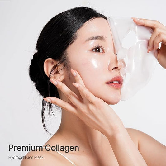 OHMYPURE Vegan Mucin Lifting Hydrogel Collagen Face Mask 15ea Ultimate Hydration, Improves Skin Texture, Affordable Luxury, Glowing Skin, Reduces Fine Lines & Wrinkles, Made in Korea (15, Vegan)