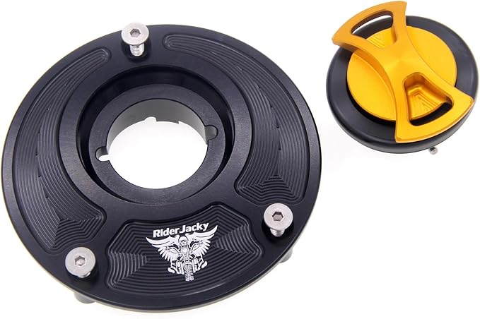 CNC Aluminum Keyless Fuel Gas Tank cap Cover For Ducati MONSTER 1000,1200/R/S,MONSTER 600 620 695 750 797 800 821 900 937, MONSTER S2R 1000/800 S4 S4RS S4R (Golden)