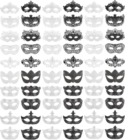 yeload Masquerade Masks 100 Bulk Vintage Masks of Masquerade Party, Venetian, Mardi Gras, Halloween, Masks for Women, Men