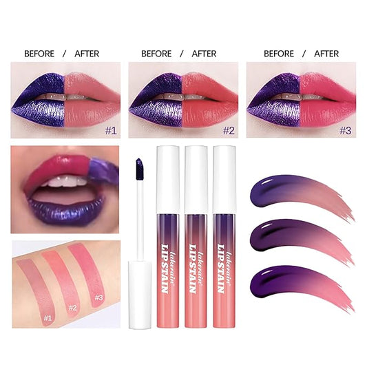 Peel-Off Lip Tint - Tattoo Lip Stain Kit, Long-Lasting Matte Finish, Moisturizing Peel-Off Lip Mask, Waterproof & Smudge-Proof, 24H Color Hold (#1 Light Pink, 1)