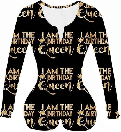 MissShorthair Onesies Women Sexy, Cute Onesie Pajamas for Women Long Sleeve Cookie Monster Large