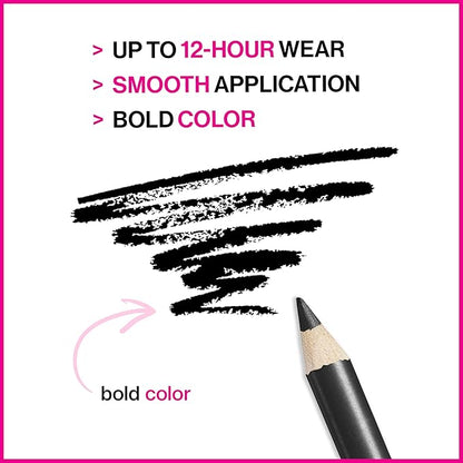 wet n wild Mega Slicks Lip Gloss & Color Icon Eyeliner Pencil Bundle - Long Lasting Gloss with Hyaluronic Acid & Smooth Creamy Black Eyeliner