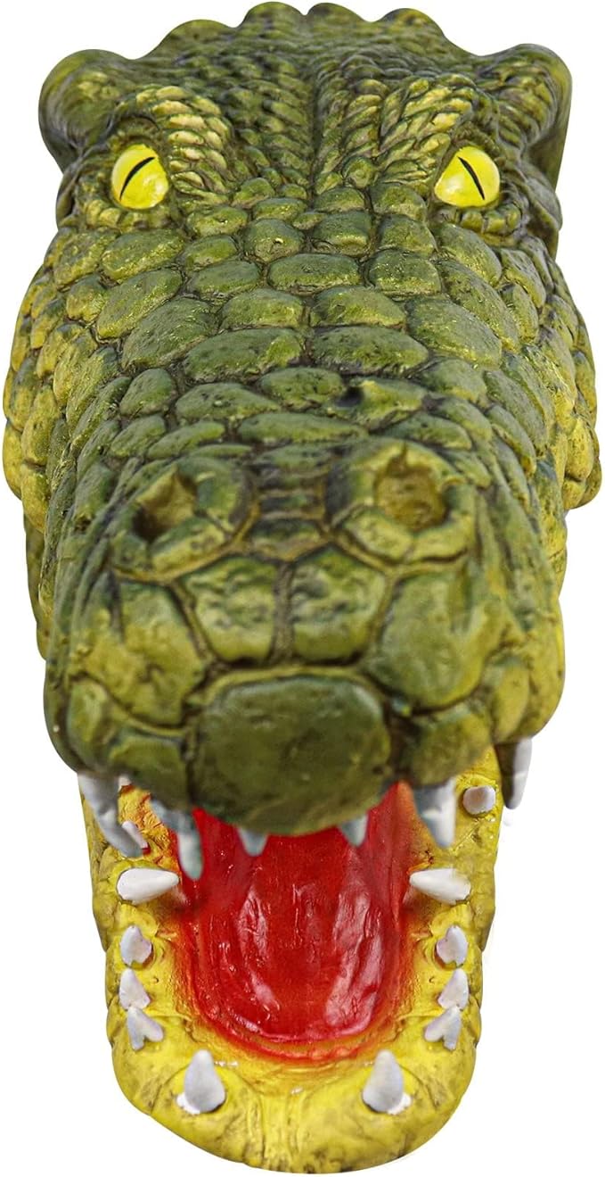 Halloween Alligator Mask Novelty Latex Animal Full Head Mask Party Cosplay Mask Crocodile Costume Props for Adult Carnival Party