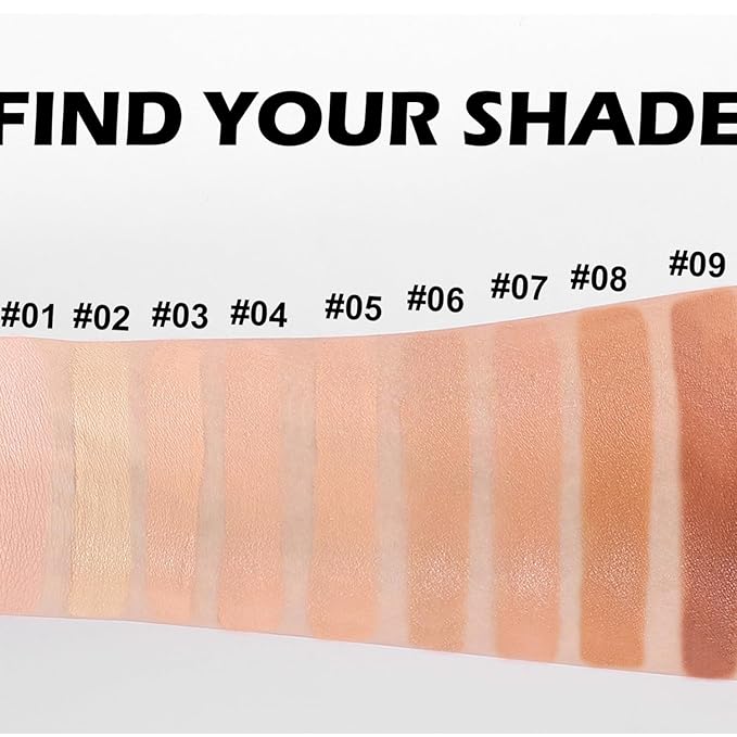 Full Coverage Foundation 10 Colors Natural Lightweight Smooth (Color 04)