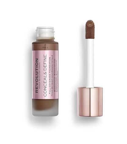 Makeup Revolution Conceal and Define Foundation, Full Coverage Fl Oz