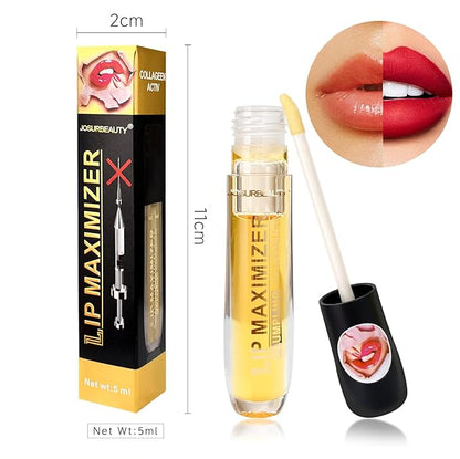 two faced lip injection extreme lip plumper gloss - hydrating lip oil & lip mask for plump, smooth lips, Hydrating & Reduce Fine Lines 5ML