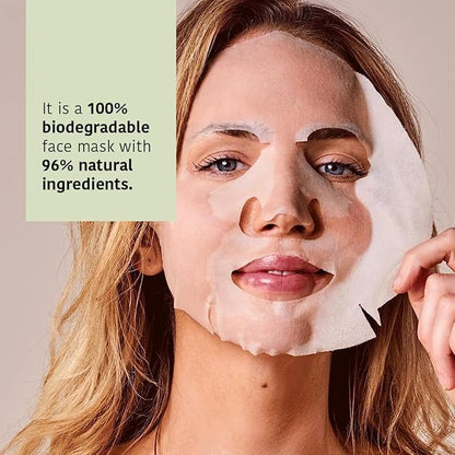 After Sun face Masks Prolongs Tan & Hydrates with Probiotics, Inositol (5 masks) + Aloe Vera Skin Care Masks with Hyaluronic Acid, Hydrating (5 masks) - Vegan, Korean Beauty (Total Bundle 10 pieces)