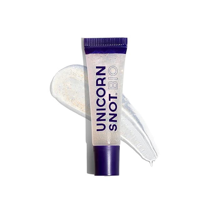 UNICORN SNOT Glitter Lip Gloss - Sparkly Lip Shine - Stocking Stuffers for Women, Gifts for Teen Girls - Vegan & Cruelty-Free Non-Sticky Formula Gloss Glitter Makeup - Opalescent Rose Gold (Nova)