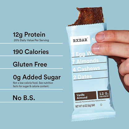 RXBAR Protein Bar, Vanilla Almond, 12g Protein