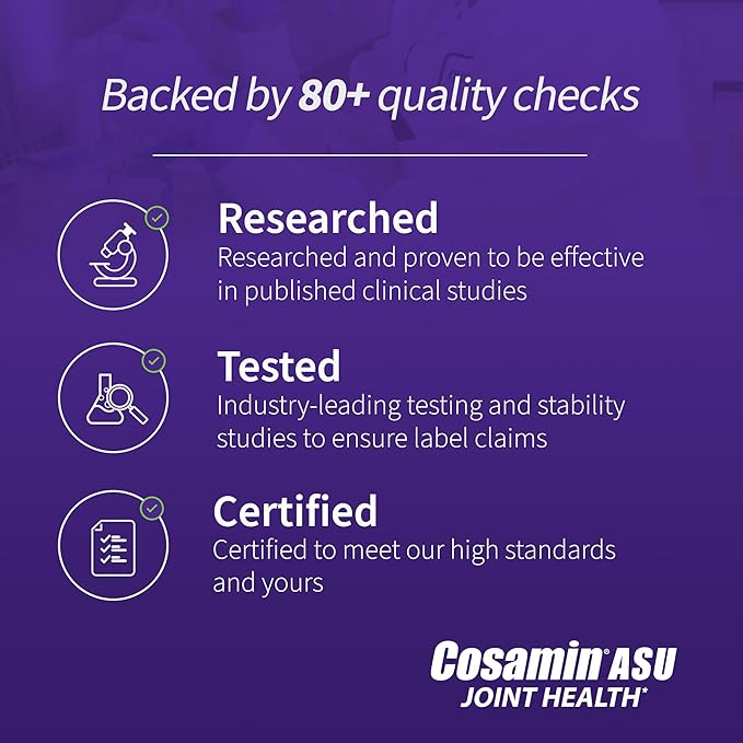 Cosamin ASU Joint Health Supplement – Advanced, Faster-Acting Formula, 90 Capsules