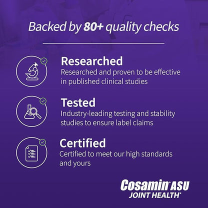 Cosamin ASU Joint Health Supplement – Advanced, Faster-Acting Formula, 90 Capsules