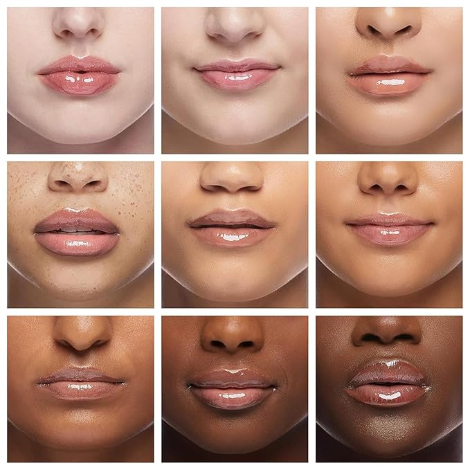 4PCS Hydrating Clear Lip Oil,Jelly Honey Lip Gloss Oil,Korean Big Brush Lip Oil,Long-lasting Moisturizing Nourishing Lip Balm,Plumping Lip Fresh Texture Clear Lip Gloss,Makeup Lip Care Tools