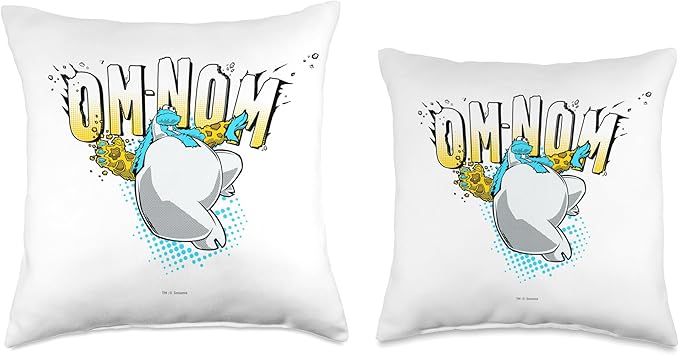 Sesame Street Cookie Monster Om-Nom Throw Pillow, 16x16, Multicolor