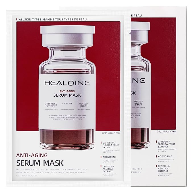 Serum Mask Rice Nature Facial Mask Real Collagen Hydrating Firming Elasticity Overnight Trend Items Korean Skin Care 30g*10Sheet