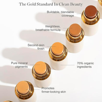Ogee Sculpted Complexion Foundation Stick (Poplar 0.10C Fair, Organic Ingredients