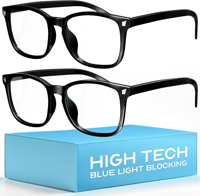 livho High Tech Blue Light Glasses - Advanced 99% Blue Light Blocking Computer Glasses - Anti Eyestrain & UV Glare Protection