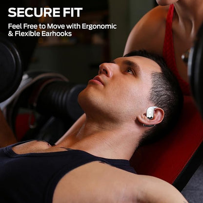 Monster Open Ear AC317 Headphones, Wireless Headphones with Stereo Sound, Bluetooth 5.4, 24H Playback, Crystal Clear Calls, Type-C Charging, Touch Control, Sweat Resistant Open Ear Wireless Earbuds
