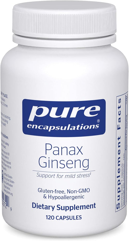 Pure Encapsulations Panax Ginseng | Hypoallergenic Supplement Helps The Body Adapt to Occasional Physical Stress* | 120 Capsules