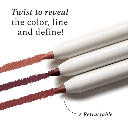 Julep With a Trace Retractable Creamy Long-Lasting Lip Liner, Black Cherry