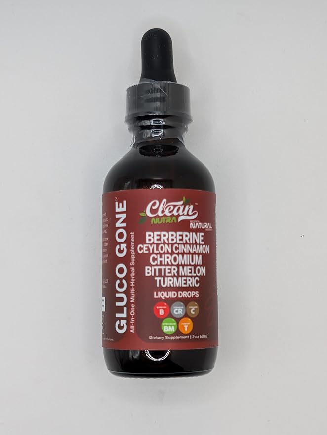 Organic Ceylon Cinnamon Berberine Liquid Drops Supplement with Bitter Melon Extract, Glucomannan, Gymnema, Chromium, Turmeric, Organic Panax Ginseng, Apple Cider Vinegar, Moringa Powder Vegetarian (2)