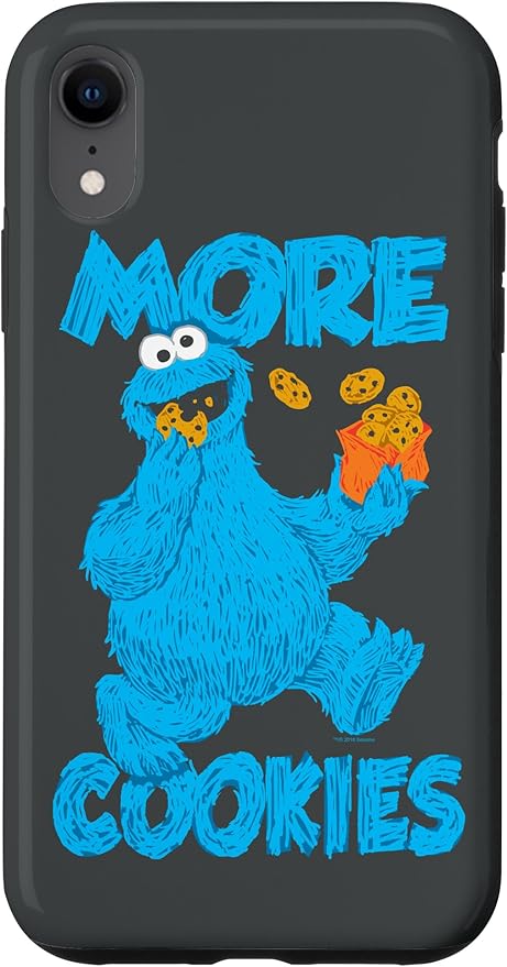 iPhone XR Sesame Street Cookie Monster More Cookies Case