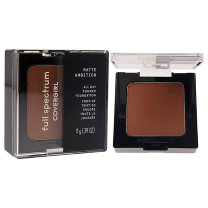 COVERGIRL Matte Ambition, All Day Powder Foundation, Deep