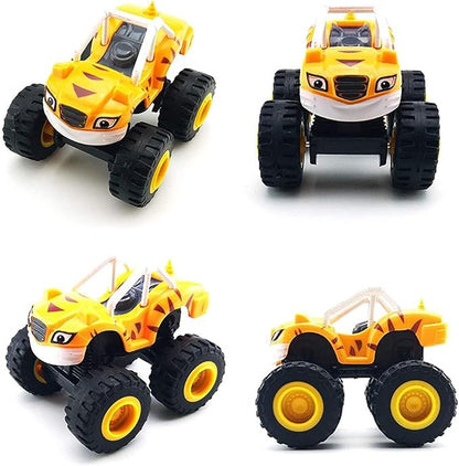 NICENINE Monster Machines Toys - Truck Vehicles Toys Gifts - Scooters Car for Kids (6 pcs)