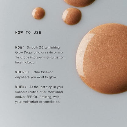 Versed Mood Lighting Glow Drops, Rose - Liquid Blush & Liquid Highlighter Drops with Illuminating Light-Reflecting Pigments for Glowing Skin - Vegan (1 fl oz)