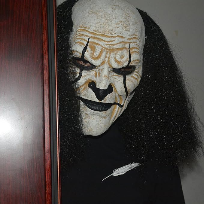 Tree Stump Halloween Mask for Men Cosplay Scary Clown Masks for Adults (Black)