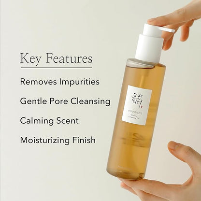 Beauty of Joseon Dynasty Cream Hydrating Face Moisturizer for Dry with Ginseng Cleansing Oil Waterproof Makeup Remover for Sensitive