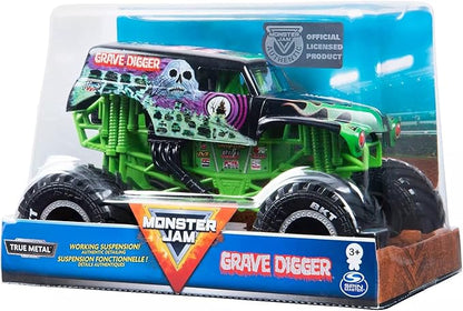 Monster Jam, Official Grave Digger Monster Truck, Die-Cast Vehicle, 1:24 Scale