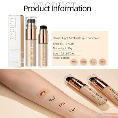 Mattte Liquid Concealer Foundation, Silky Foundation Mist Makeup, Finish (#03)