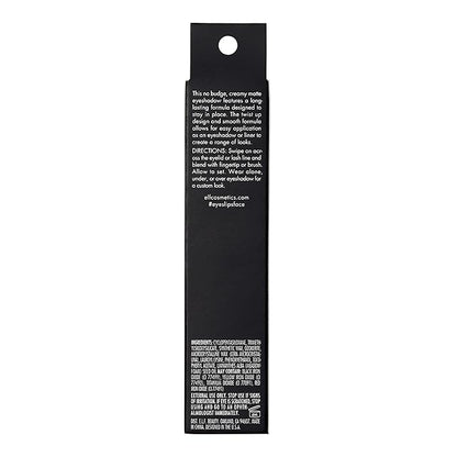 e.l.f. No Budge Matte Shadow Stick, One-Swipe Cream Eyeshadow Stick, Long-Wear & Crease Resistant, Matte Finish, Lava Lamp