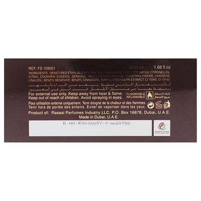 Rasasi Khaltat Al Khasa Ma Dhan Al Oudh for Unisex Eau de Parfum Spray, 1.7 Ounce