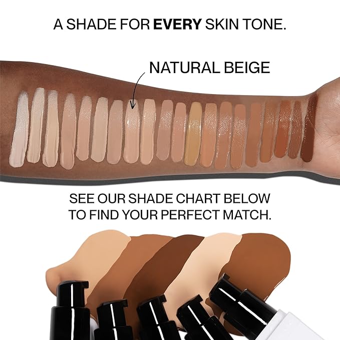 HIDE PREMIUM Liquid Foundation, Multi-Use Waterproof Foundation, Medium/Full 1 fl oz